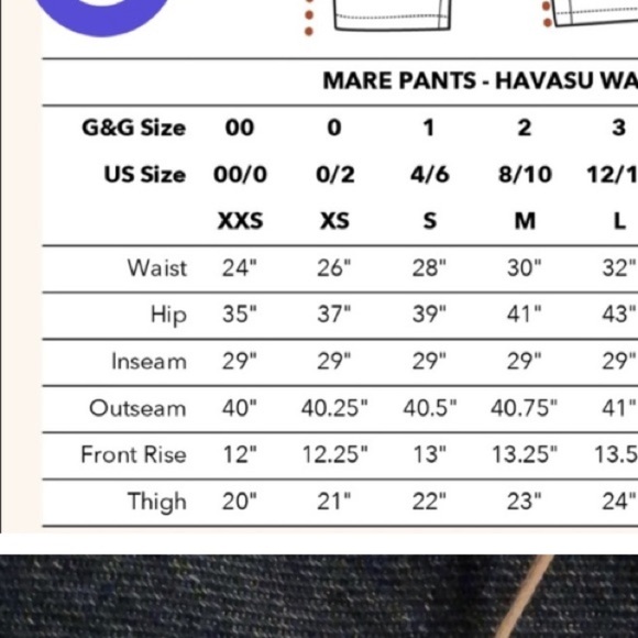 Gravel & Gold Mare Jeans Denim Pants‎ High Rise 0 2 XS - Picture 4 of 9